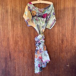 Johnny Was Real Silk Patterned Muumuu